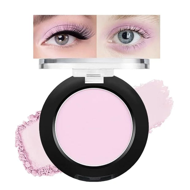 Monochrome Matte Eyeshadow Makeup Palette, Highly Pigmented Ice Pink Eyeshadow Palette, Matte Pressed Powder Eye Shadow Ma...