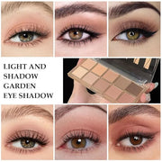 evpct 10 Colors Matte Nude Eye Shadow Palette Makeup for Older Women, Nude Brown Pink Cocoa Taupe Mauve Neutral Matte Crea...