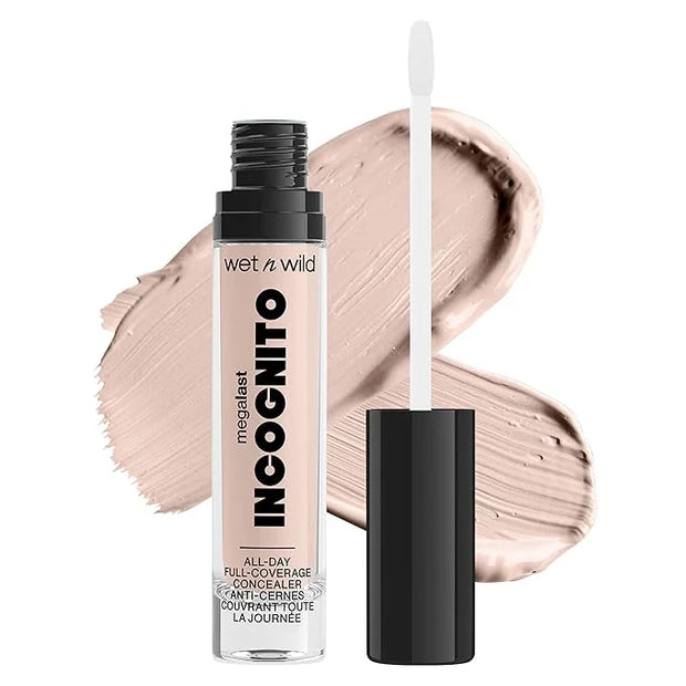 wet n wild Mega Last Incognito All-Day Full Coverage Liquid Matte Concealer, Light Beige, 0.18 Ounce - Product Image