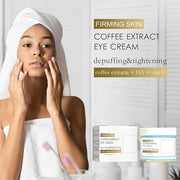 2Pcs Caffeine Eye Cream, Caffeine Eye Cream For Dark Circles And Puffiness, Korean Retinol Fix Eye Cream For Tightening An...
