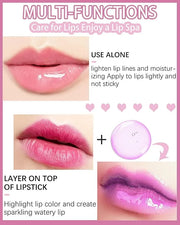 Glow Reviver Lip Oil Moisturizing Lip Gloss for Dry Lips, Clear Lip Oil with Plumping, Hydrating Effects, Women's Makeup G...