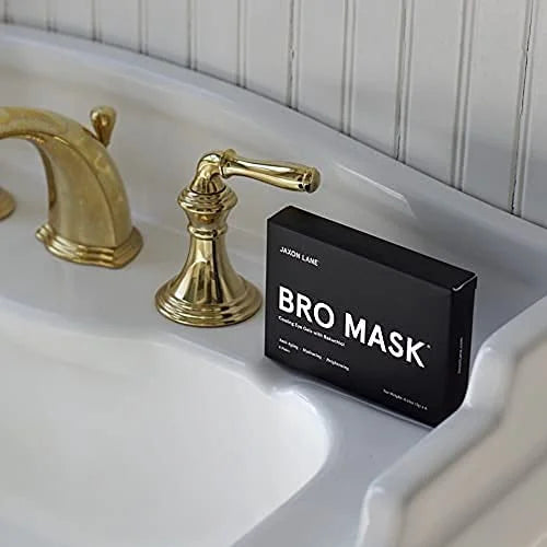 BRO MASK Under Eye Gel Pads: Cooling Eye Patches for Dark Circles and Puffiness | Anti Aging Hydrogel Eye Patch Set + Baku...