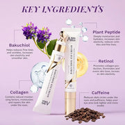 ANAI RUI Caffeine Bakuchiol Firming Eye Cream, Retinol & Peptide Eye Cream for Dark Circles, Puffiness, Wrinkles, Bakuchio...