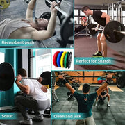 10LB/25LB/35LB/45LB/55LB Bumper Plates Odorless with 2" Opening Olympic - Product Image