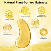 Under Eye Patches (48 Pairs) - 24K Gold Eye Masks Enriched with Abundant Collagen | Diminish Dark Circles and Puffiness | ...