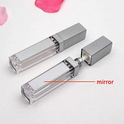 10 Pcs 7.5ml Plastic Square Clear Lip Gloss Tubes Vials with Mirror LED Light Lip Glaze Tube Bottles Refillable Makeup Lip...