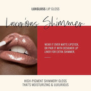 Runway Rogue LuxGloss Lip Gloss, High-Pigment Shimmery Suede Mocha-Nude Lip Gloss, ‘Ready to Wear’ - Product Image