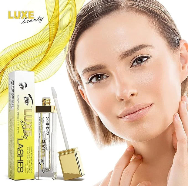 Luxe Beauty Lashes Eyelash Growth Serum - Longer, Fuller, Lush Lashes and Eyebrows - all Natural Lash and Thicker Eyelashe...