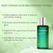 Aloderma Essential Aloe Brightening Skin Care Set - 4 Pieces - Gel, Cleanser, Toner, Cream - Product Image
