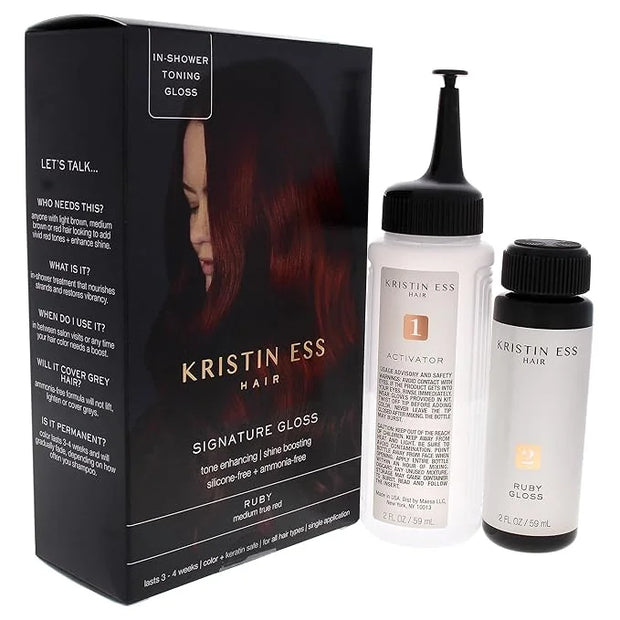 Kristin Ess The One Signature Hair Gloss - Ruby: Medium True Red (Pack of 2) - Product Image