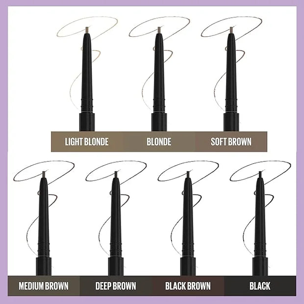 Maybelline Brow Ultra Slim Defining Eyebrow Makeup Mechanical Pencil With 1.55 MM Tip And Blending Spoolie For Precisely D...