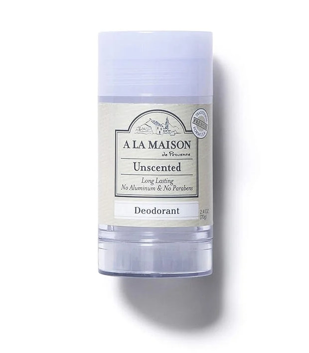 A La Maison de Provence Natural Aluminum-Free Deodorant | Unscented | Traditional French Milled Formula | Long Lasting Saf...