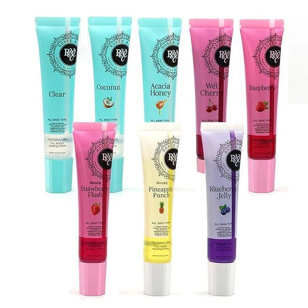 ROSÉE & CO Rosee Lip Gloss Vegan & Cruelty Free Treatment, Professional Make up, Long Lasting Glossy with Shea Butter, Moi...
