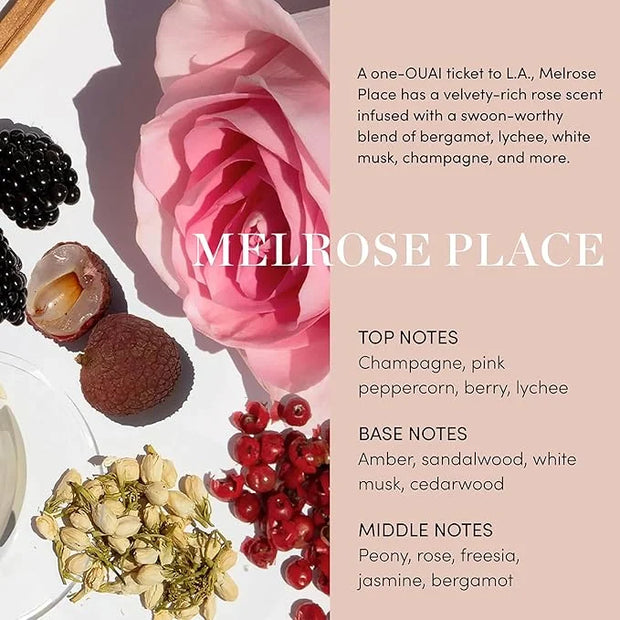 OUAI Body Cleanser, Melrose Place - Foaming Body Wash with Jojoba Oil and Rosehip Oil to Hydrate, Nurture, Balance and Sof...