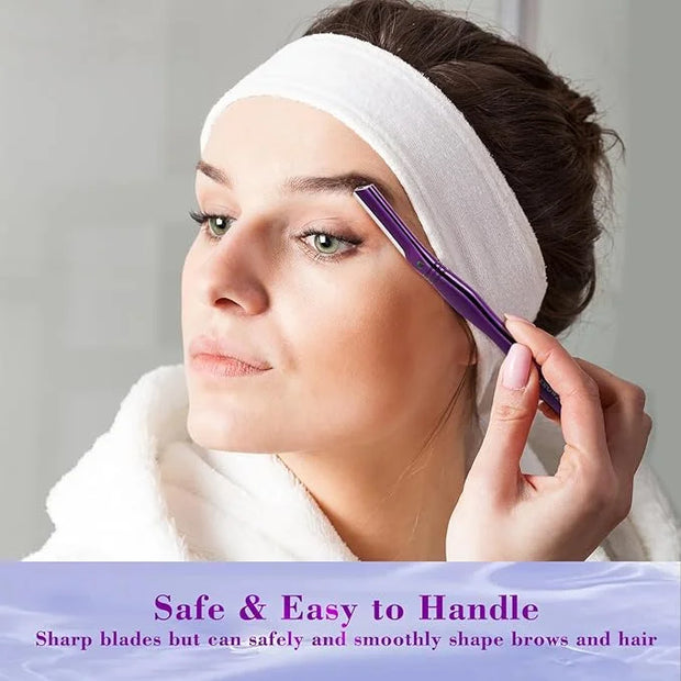 Dermaplane Razor for Women Face with 6 Refill Blades, Dermaplaning Tool Face Razors for Removes Facial Hair, Peach Fuzz, R...
