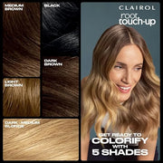 Clairol Root Touch-Up Color + Volume 2-in-1 Temporary Spray, Medium Brown Hair Color, Pack of 1 - Product Image