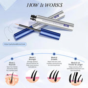Eyebrow Eyelash Growth Serum,Natural Eyebrow Serum for Longer, Fuller, and Thicker Brows Lash - Product Image
