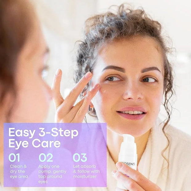 Under Eye Gel with Peptides, Niacinamide, Vitamin E, Targets the Appearance of Eye Bags & Visibly Reduces Dark Circles, Re...