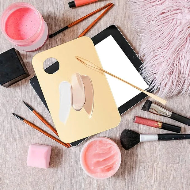2Pcs Acrylic Makeup Mixing Palette with 2 Pcs