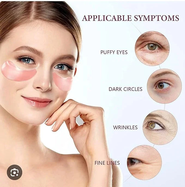 Under Eye Bags Treatment, Rose Eye Mask, Eye Treatment Mask, For Moisturizing,Revitalizing, Lift & Firm, Anti- Dark Circle...