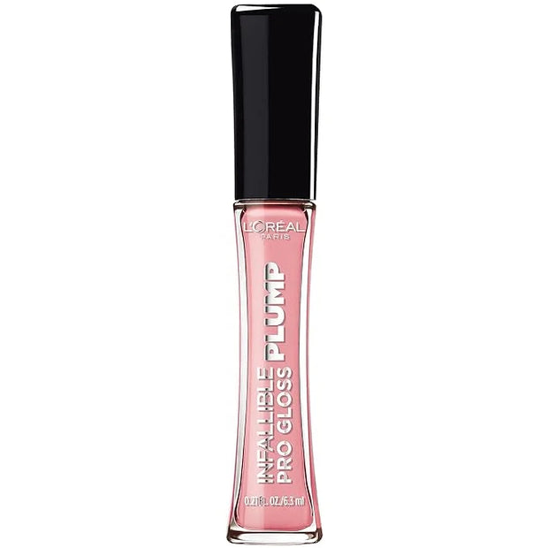 L'Oreal Paris Infallible Pro Gloss Plump Lip Gloss with Hyaluronic Acid, Long Lasting Plumping Shine, Lips Look Instantly ...