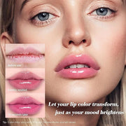 Unidollss MOOD Color Changing Lip Oil - Hydrating, Plumping, Non-Sticky Lip Gloss with Shimmer Finish, Long-Lasting Moistu...