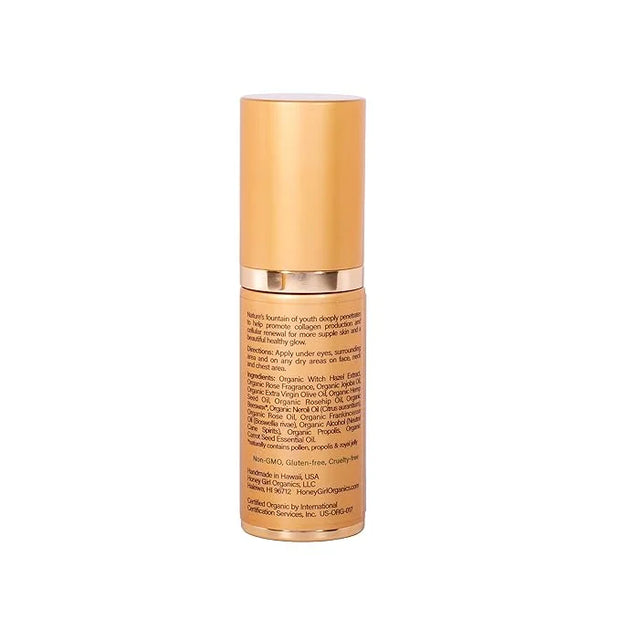 Honey Girl Organics HoneyGlo Regenerating Face Serum, USDA Certified Organic Facial Serum for Women Softens and Moisturize...