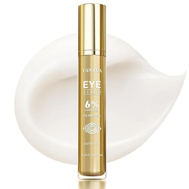 6% Caffeine Eye Cream for Puffy Eyes & Dark Circles, 1% Retinol Eye Serum for Under Eye Bags, Anti-Aging Eye Treatment for...