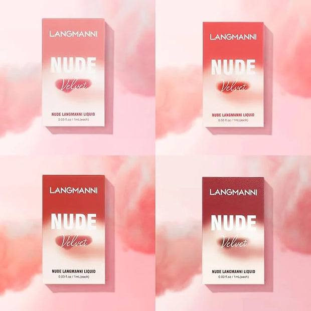 Mini Matte Lip Glaze Set, 16Pcs Liquid Lip Gloss with Gift Box, Rose Nude Red Lip Gloss Lip Stain Long Lasting Waterproof ...