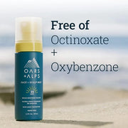 Oars + Alps Face and Scalp Mist SPF 35 Sunscreen, Protects from Blue Light, Summer Splash Scent, Water and Sweat Resistant...