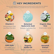 Vitamin C Face Serum - Anti Aging & Brightening Facial Serum - With Hyaluronic Acid Gotu Kola & Jojoba Oil - Natural & Org...
