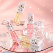Crystal Jelly Moisturizing Lip Oil 2Pcs Hydrating Lip Gloss Set Plumping Lip Oil Balm Long Lasting Glow Oil Lip Care Tools...