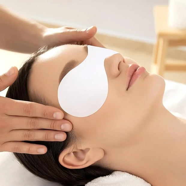 Sibba 200 Sheets Disposable Non Woven Eye Care Cotton Paper Facial Eye Pads Spa DIY Clear Eye Mask Paper Eye Pillow Covers...