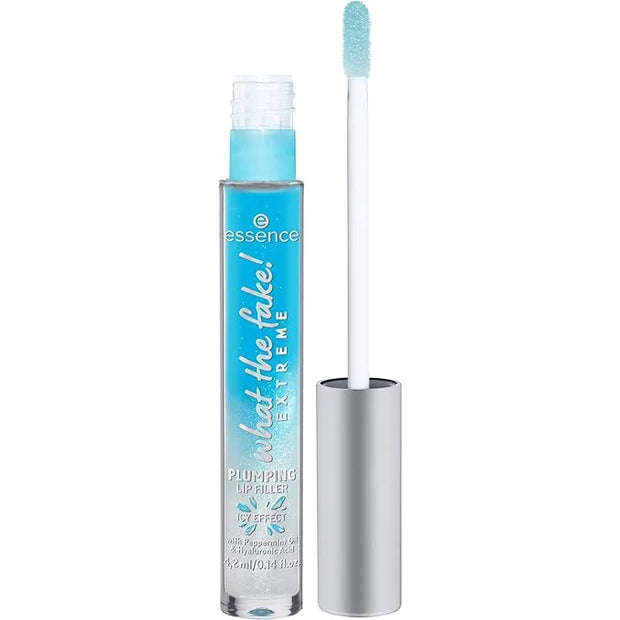 essence | What the Fake! Extreme Plumping Lip Filler (02 | Ice Ice Baby) | Glossy, Non-Sticky Finish with Peppermint Oil, ...