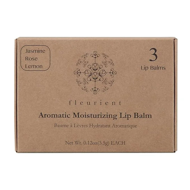 Aromatic Moisturizing Lip Balm-Jasmine, Rose, Lemon Scents-0.12oz
