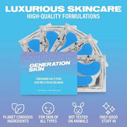 20 Pair Value Bundle featuring 10 x Marine Algae and 10 x Hyaluronic Acid Under Eye patches for Dark Circles and Puffiness...