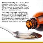 Premier Research Labs Castor Oil - Cold Pressed & Hexane-Free Castor Oil - Body Oil for Dry Skin & Hair - Castor Oil for B...