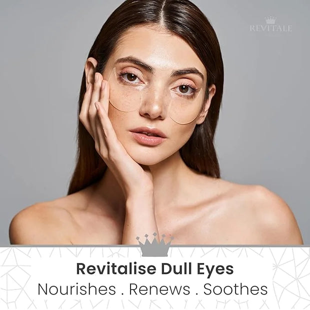 Pure Vegan Under Eye Patches, Helps Reduce Puffy Eyes & Dark Circles, Revitalise Dull Eye Masks - Nourishes, Renews, Sooth...
