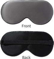 2-Pack 100% Real Natural Silk Eye Mask, Silk Sleeping Mask, Shade Puffy Eye Gift with Adjustable Straps, Sleep Eye Mask, B...