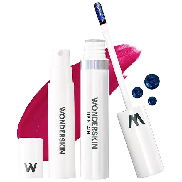 Wonderskin Wonder Blading Lip Stain Peel Off and Reveal Kit - Long Lasting, Waterproof Pink Lip Tint, Transfer Proof Natur...