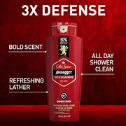 Old Spice Refreshing Body Wash for Men, 3X Defense, 24/7 Shower Fresh with Long Lasting Scent, Red Collection, Swagger wit...