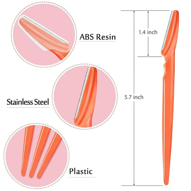 12 Pcs Eyebrow Razors, Face Razors Multipurpose, Exfoliating Dermaplaning Tools, Eyebrow Trimmers Shaver with Safety Cover...