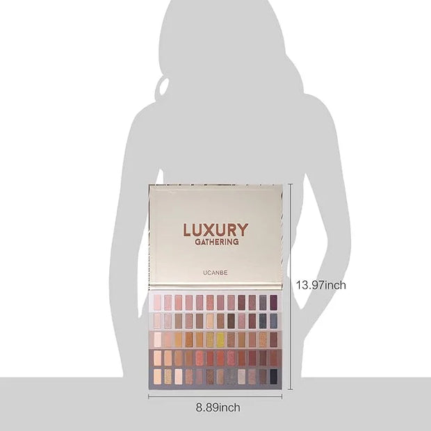 UCANBE 60 Colors Naked Eyeshadow Palette, Warm Neutral