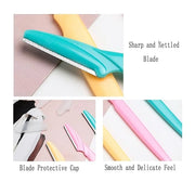 Facial Razor, 64 Pcs Eyebrow Shavers for Women, Multipurpose Exfoliating Dermaplaning Tools for Face With Precision Cover,...