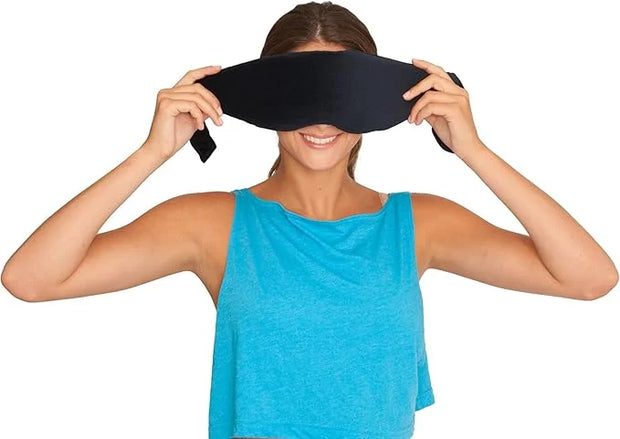 Deluxe Comfort Sleep Soft Memory Foam Eye Mask - 50% Cotton & 50% Polyster - Soft Memory Foam - Adjustable Strap - Sleepin...