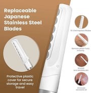 Dermaplaning Tool for Face, 20 Blade Refills, Dermaplane Razor for Face, Hair Remover Blade for Eyebrows and Peach Fuzz, F...