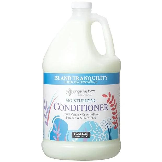 Ginger Lily Farms Botanicals Moisturizing Conditioner for Dry Hair, Island Tranquility, 100% Vegan & Cruelty-Free, Green T...
