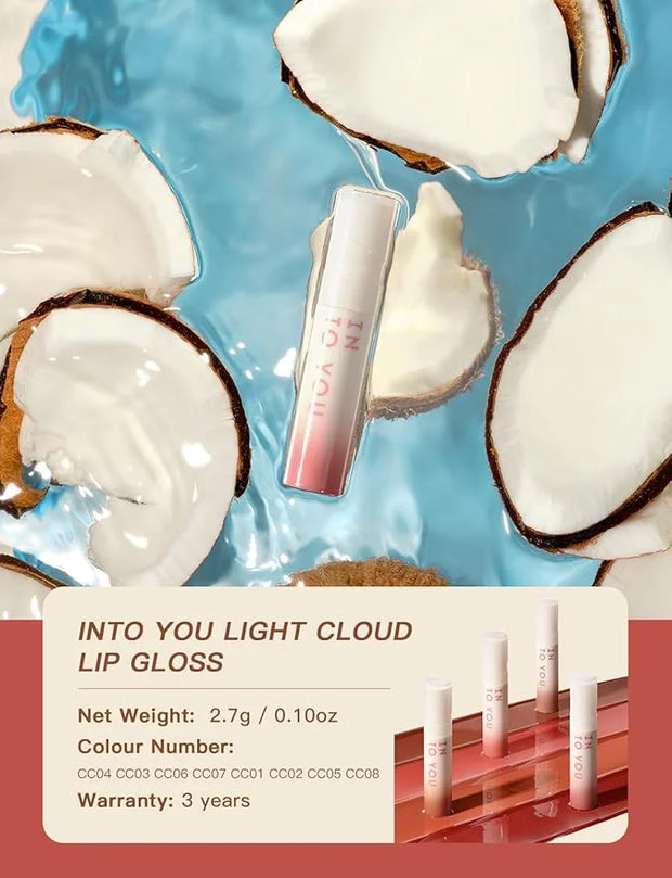 INTO YOU Lip Gloss Coco Liquid Moisturizing Lipstick Long Lasting Lip Stick Lip Stain Makeup Glitter Shine Non-sticky Lips...