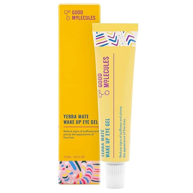 Good Molecules Yerba Mate Wake Up Eye Gel - Yerba Mate, Hyaluronic Acid and Caffeine to Hydrate, Minimize Puffiness and Sw...