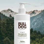 Bulldog Mens Skincare and Grooming 2-in-1 Shampoo and Conditioner, Alpine, 12 Fluid Ounces - Product Image